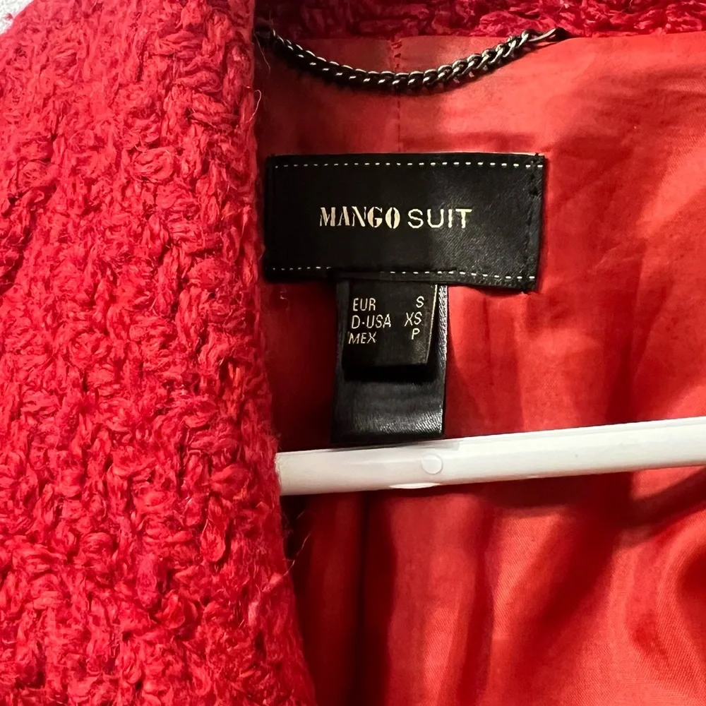 Mango | Red Wool Jacket - Picture 3 of 5